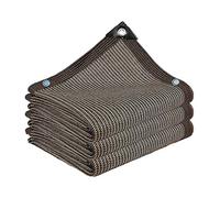 AuMarndi Rete ombreggiante per serra, rete frangivento multifunzionale rettangolare, tenda ombreggiante in rete traspirante, protezione per esterni, per ombreggiatura, piante, fiori, patio, marrone, 5