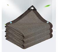 AuMarndi Sombra, rete ombreggiante da giardino, 90% protezione solare, rete ombreggiante per pergola, rete per la privacy, per teloni ombreggianti, pergolati, rete per la privacy, marrone, 4 x 6 m