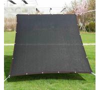 AuMarndi Tenda a vela ombreggiante al 90%, rete ombreggiante 3 x 4 x 5 m, in tessuto traspirante, protezione solare termoisolante per giardino, serra, patio, rete per la privacy, colore nero, 3 x 5 m