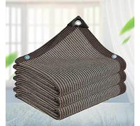AuMarndi Tenda parasole ad angolo retto, tenda parasole a baldacchino, rete ombreggiante multifunzione, resistente per esterni, protezione per ombreggiatura, piante, fiori, patio, marrone, 2 x 6 m