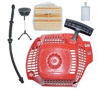 AUMEL 544071604 Avviamento a strappo per Husqvarna 445 450 Parte della motosega con kit tappo serbatoio linea tubo filtro aria carburante