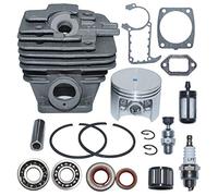 AUMEL Big Bore 49mm Cilindro Nikasil Pistone Cuscinetti Albero Motore Paraolio Kit guarnizioni di decompressione per Stihl MS361 Motosega Sostituire 1135 020 1202
