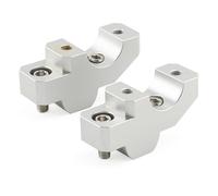 Aumenta Altezza Manubrio Morsetto Per Tracer900 Per XSR900 Per MT-09 Per MT09 Per Tracer Per FZ09 Morsetto Montaggio Su Riser Manubrio Con Offset Indietro All'indietro(Silver)