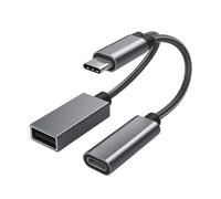 Aumenta il potenziale del tuo dispositivo con il nostro adattatore avanzato 2 in 1 da USB Type C a USB A, che offre una ricarica PD velocissima da 60