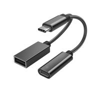 Aumenta il potenziale del tuo dispositivo con il nostro adattatore avanzato 2 in 1 da USB Type C a USB A, che offre una ricarica PD velocissima da 60
