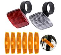 Aumenta la visibilit della tua bici con 10 riflettori in bianco/giallo/rosso