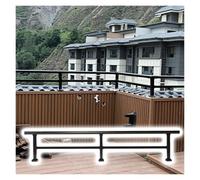 Aumentare Altezza Ringhiera Anti-arrampicata Dimensioni Personalizzate | Kit Ringhiera Piatta Per Parapetto Di Dimensioni Personalizzate Per Muretto Basso, Estensione Ringhiera Per Balcone
