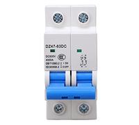 Aumotop 2P Interruttore Automatico Miniatura DC, 500V, Elevata Capacità | Connessione ignifuga, efficiente, resistente all\'usura, ideale per il sistema di griglia solare