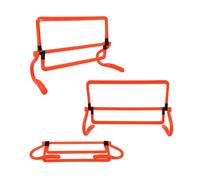 Aumotop 5 Pezzi Attrezzatura in PVC Arancione per Calcio Allenamento di Calcio Agilità Potenza Regolazione velocità Ostacolo Basket Baseball Atletica