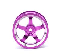 Aumotop Accessori per Mozzi Ruota in Lega di Alluminio di qualità da 4 Pezzi per Auto da Drifting Turismo 1/10 RC - Resistente e Leggero - Adatto HSP 94123 e Altro (Viola)