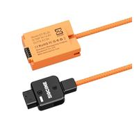 Aumotop Accoppiatore EN-EL25 per Batteria Fittizia D-Tap, Cavo di Alimentazione da 60 Cm per Fotocamere Z30/ ZFC/ Z50, Alimentatore Stabile Streaming Live, Adattatore Batteria Fittizia Scatto