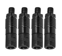 Aumotop Adattatore per Allarme di Morso Connettore a Sgancio Rapido Resistente Alla Corrosione per Attrezzatura da Pesca 2 Colori (Nera)