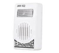 Aumotop Amplificatore per Suoneria Telefonica da 70 DB con Luce Stroboscopica per Non Udenti, Campanello Extra Forte Bianco Montato a Parete Telefono Fisso
