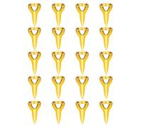 Aumotop Anello per Sezionare i Capelli Strumento per Separare i Capelli in Metallo Intrecciare le Trame Evidenziare il Colore dei 20 Pezzi Parrucchieri Domestici Utilizzare Metallo/oro (Oro)