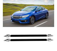 Aumotop Asta di Supporto Ad Alta Resistenza del Puntone della Barra del Labbro Paraurti per la Modifica Dell'auto Materiale in Alluminio Leggero (Nero)