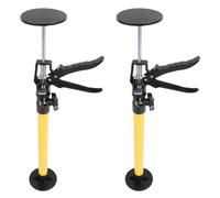 Aumotop Asta di Supporto Regolabile per Armadietto con Elevata capacità di Carico per Installazioni a Soffitto, 2 Set Aste Supporto Telescopiche Telai Porte - Acciaio Legato Giallo