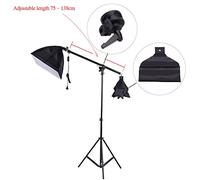 Aumotop Braccio Sopraelevato Softbox Leggero Supporto Leggero per Studio Fotografico Testa con Impugnatura e Borsa Contrappeso per Flash Stroboscopico e Ombrello, Materiale in Lega di Alluminio