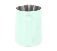Aumotop Brocca per Montare il Latte con Scala Interna, 600ML (Green) | Acciaio inossidabile 304, design a bocca appuntita, versatile per il caffè