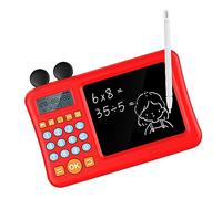 Aumotop Calcolatrice Digitale con Macchina Multifunzione per L'apprendimento della Matematica WordPad per Bambini, Blocco Note, Materiale ABS (Rosso)