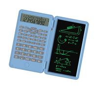 Aumotop Calcolatrici Scientifiche per Studenti con Blocco Note Display a 2 Righe Alimentate a Batteria per Studenti Universitari (Blu cielo)