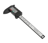 Aumotop Calibro Digitale da 100 Mm con Ampio Schermo LCD, Leggero e Comodo per Misurazioni Fai da Te e Gioielli, Corpo in Plastica, Batteria Non Inclusa