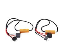 Aumotop Cancellatore Senza Errori Flash Decodificatore LED H7, Resistenza di Carico 2 Pezzi 50 W 6 Ω, Cancella Errori di Avviso OBC, Plug and Play per Indicatori Direzione dei Fari Dell'auto