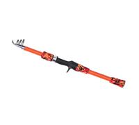 Aumotop Canna da Pesca Telescopica Portatile per Bambini Canna da Spinning 165 Cm per Ragazzi Dai 5 Ai 12 Anni Guida Verde di Tipo K una Facile Conservazione (Arancia)