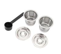 Aumotop Capsula per caffè Riutilizzabile in Acciaio Inossidabile 304 con Filtro a Rete Densa, Design Costruttivo in un Unico Pezzo, Adatta per Macchina il caffè, Materiale Uso Alimentare