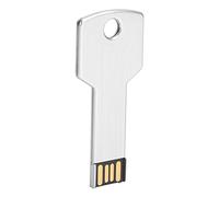 Aumotop Chiavetta USB Ad Alta velocità Durevole con Disco U in Lega di Alluminio Argento per Computer e Automobili, Regalo per la Famiglia e gli Amici (64 GB)