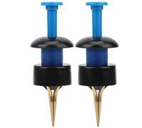 Aumotop Clip per Esche Artificiali di Alta qualità, Comodo Supporto per Lombrichi e Lombrichi gli Amanti della Pesca, Realizzato in Plastica ABS e Rame, Blu, 2 Set