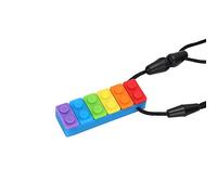 Aumotop Collana con Ciondolo Massaggiagengive in Silicone, Giocattolo Masticare Resistente Alle Alte Temperature per Neonati e Bambini, 5 Opzioni di Colore, Materiale Siliconico Non Tossico