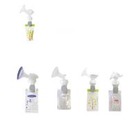 Aumotop Comodi Morsetti per Sacca per Latte Materno di Ricambio Tiralatte a Collo Largo Lansinoh/ S1 S2/, Facili da Usare e Durevoli, Bianco + Grigio e Confezione da 1 Pezzo L'estrazione