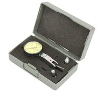 Aumotop Comparatore per Test del Quadrante Comparatore con Guide a Coda di Rondine di Precisione da 0,01 Mm per la Misurazione Accurata Oggetti Stretti Macchinisti e Ingegneri (2 lancette in acciaio