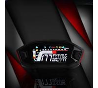 Aumotop Contachilometri Digitale 14000 Giri/min Contagiri Universale per 1,2,4 Cilindri, Materiale ABS Resistente Alla Pioggia, Visualizzazione della velocità Massima 199 Km/h per gli Appassionati