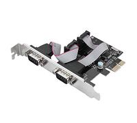 Aumotop Convertitore di Porta Seriale a 2 Porte da PCI-E a con Controllo del Flusso Hardware, per Utenti //Dos/MAC, Dimensioni 12 * 8,5 * 2 Cm