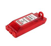 Aumotop Coperchio di Bloccaggio Interruttore a Parete Industriale Dispositivo di Sicurezza Elettrico Ad Alta visibilità Rosso Ignifugo per Manutenzione e Riparazione