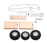 Aumotop Coppia di Ruote per Carrello di Atterraggio per Aeromobili Ad Ala Fissa KT Fai-da-te Decollo e Atterraggio Facili, Adatte a Principianti Ed Esperti, Leggere, Facili da Installare, Perfette