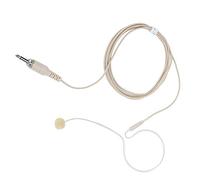 Aumotop Cuffie con Microfono a Condensatore Jack da 3,5 Mm per Karaoke, Design Durevole con Gancio Singolo, vestibilità Comoda per Cantanti e Musicisti, Colore Crema