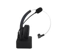 Aumotop Cuffie Wireless da 2,4 GHz Sull'orecchio con Controllo del Volume del Microfono per L'apprendimento delle Lingue Call Center, Riproduzione Musicale, Cuffie per Chiamate Regolabili