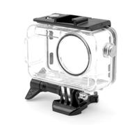 Aumotop Custodia Impermeabile per Action Camera per 3/4, Resistente Vetro Temperato in Acciaio Inossidabile 316 Ad Alta Trasmissione della Luce, Supporta 60M Sott'acqua, Perfetta gli Appassionati