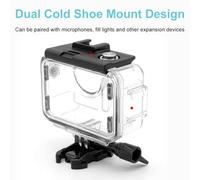 Aumotop Custodia Impermeabile per Fotocamera 4 Protezione Durevole Alta Trasmissione della Luce PC IP68 Fotografia Subacquea Compatibile con Action 3/4