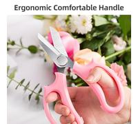 Aumotop Forbici per Fiori da Giardino Cesoie Multiuso in Acciaio Inossidabile per Tagliare Piante e Raccogliere Frutta Giardino, Frutteto, Fattoria con Comoda Impugnatura e Lame Incisive (5 pezzi)