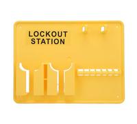 Aumotop Fornitura di Sicurezza per Stazione di Tagout Lockout Industriale, Kit Tagout Lockout con Montaggio a Parete Dal Design Aperto per un Accesso Rapido e una Migliore Efficienza, Materiale PC