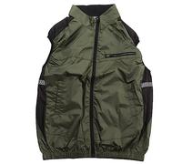 Aumotop Gilet Rinfrescante, Vestiti Indossabili con Aria Condizionata, Resistente Al Sole, Traspirante, Adatto Alla Pelle, Indossabile, Gilet Rinfrescante con Ventola per Escursioni, Lavori (Verde)