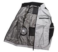 Aumotop Gilet Rinfrescante, Vestiti Indossabili con Aria Condizionata, Resistente Al Sole, Traspirante, Adatto Alla Pelle, Indossabile, Gilet Rinfrescante con Ventola per Escursioni, Lavori (Grigio