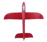Aumotop Giocattolo Volante per Aeroplano Mini Aliante con Luci Brillanti per Bambini e Adolescenti Modello di Lancio Manuale Flessibile in EPP (Rosso)
