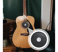 Aumotop Guitar Feedback Buster Igrometro Umidificatore Copertura della Buca Blu per Protezione della Scatola di Risonanza Chitarra (Nera)