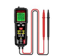 Aumotop HABOTEST HT93 Multimetro a Scala Automatica Voltmetro Ohmmetro 2000 Conteggi per Misurazione Rapida della Resistenza con Illuminazione a Torcia LED per Elettricisti Professionisti Materiale:
