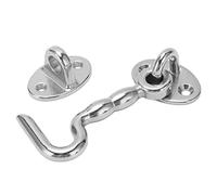 Aumotop Heavy Duty Stainless Steel Privacy Hook with Eye Latch | Resistente alla corrosione, sgancio rapido, uso marino, installazione facile, ideale per la barca