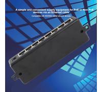 Aumotop Iniettore di Alimentazione Ethernet POE, Standard IEEE802.3af/at, Sicuro Usare, Compatibile con Splitter POE per Dispositivi Non